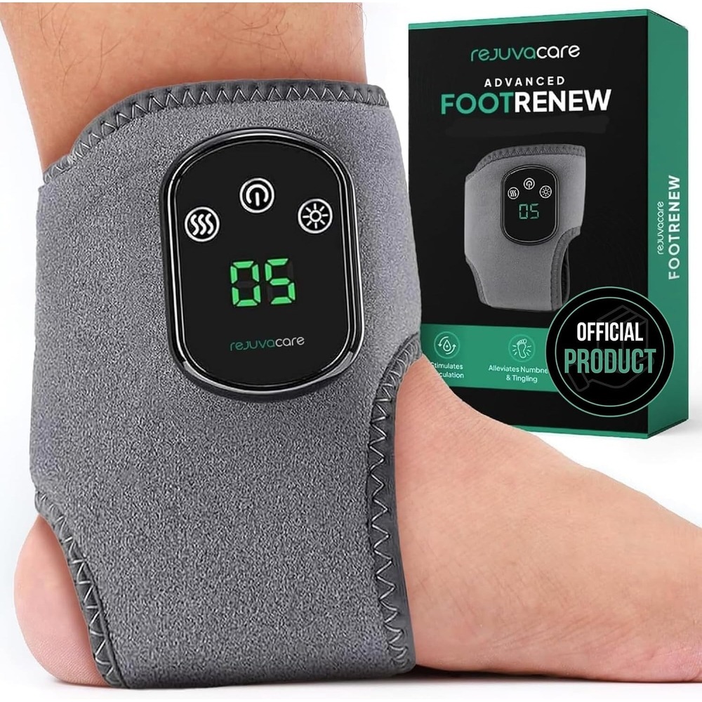 2 Rejuvacare Foot Renew 3-in-1 Nerve Relief Method +Ankle Massager Pair 2 count
